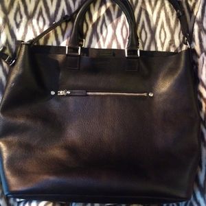 NWT Authentic Shinola Detroit Signature Tote in Black Leather!